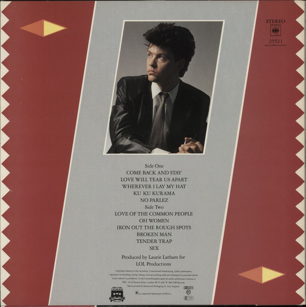 Paul Young No Parlez + Inner UK Vinyl LP