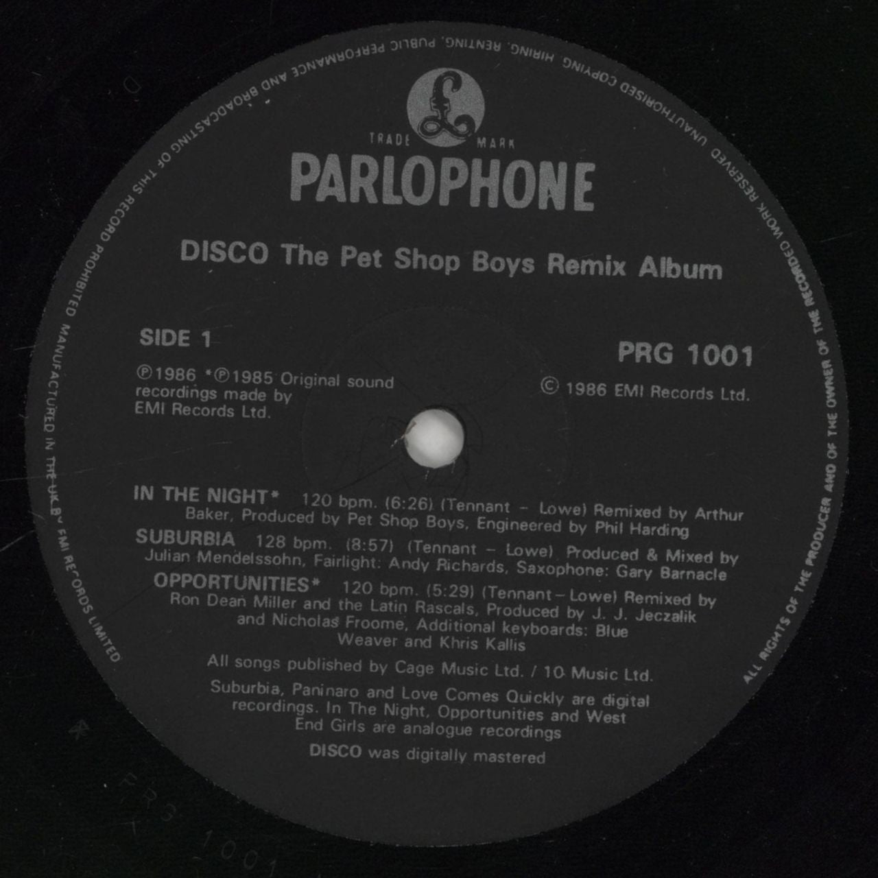 Pet Shop Boys Disco - VG UK Vinyl LP
