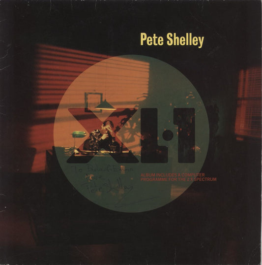 Pete Shelley XL.1 - Autographed UK Vinyl LP