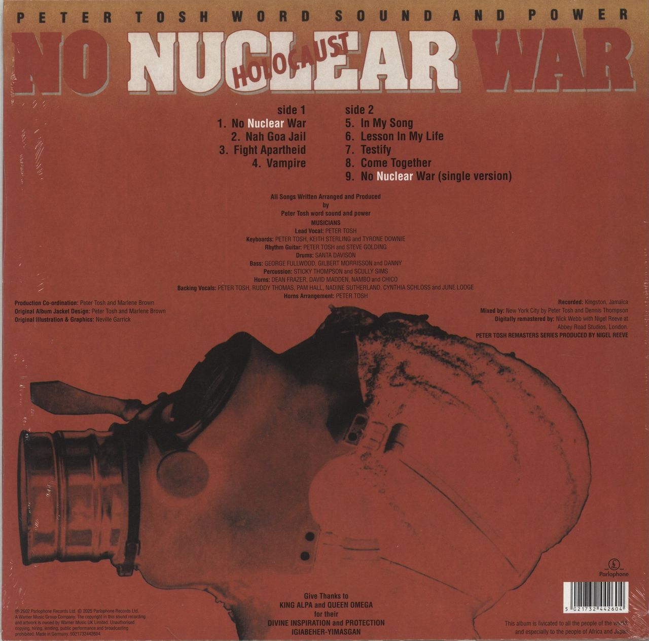 Peter Tosh No Nuclear War - Recycled Yellow - Sealed UK Vinyl LP