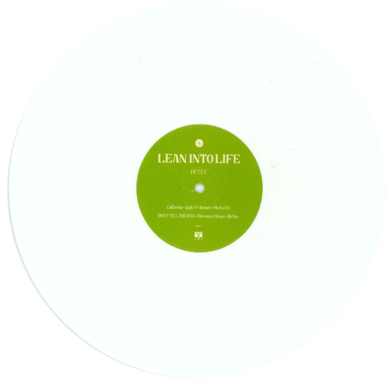 Petey USA Lean Into Life - White Vinyl US Vinyl LP