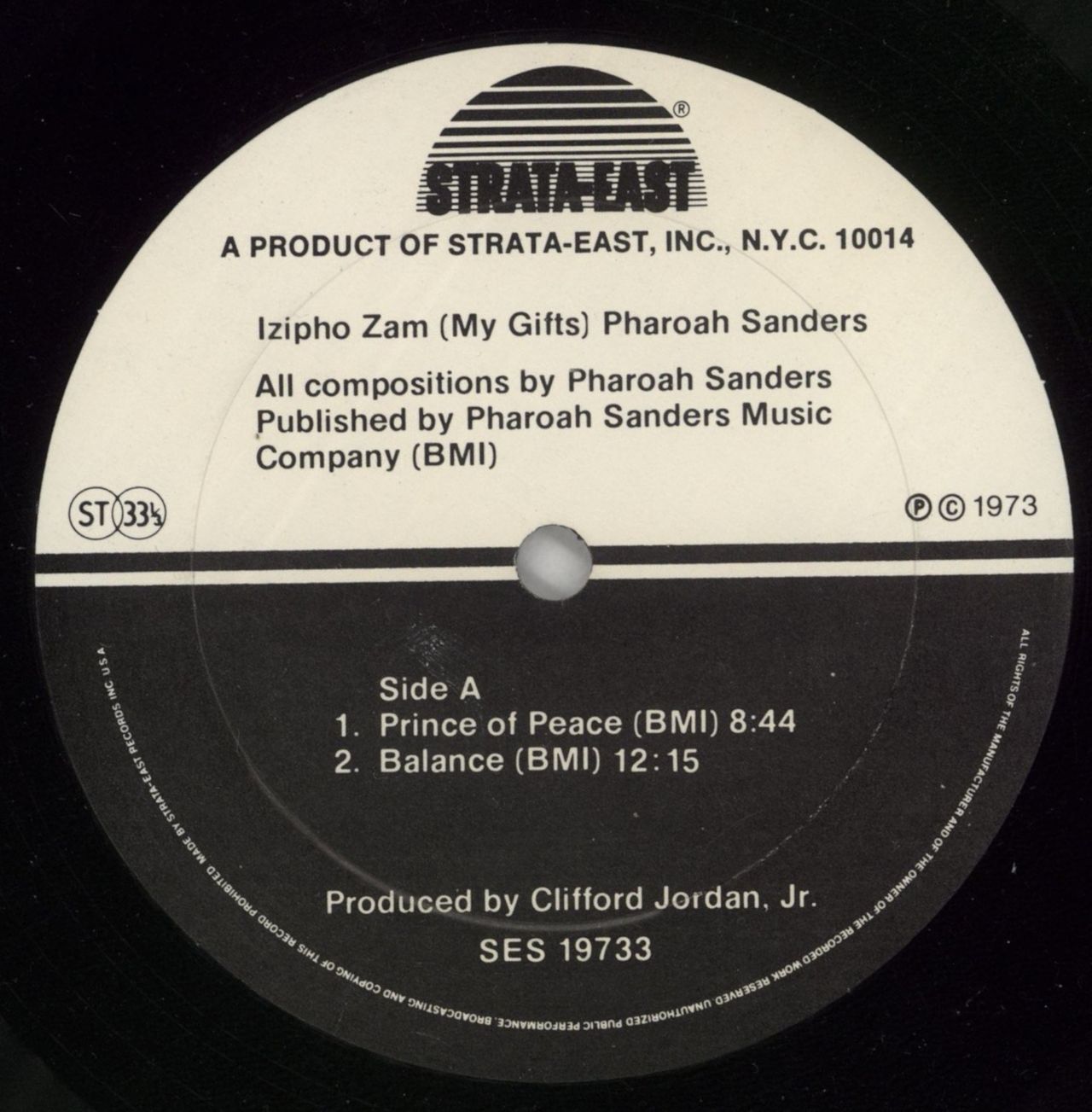 Pharoah Sanders Izipho Zam (My Gifts) US Vinyl LP
