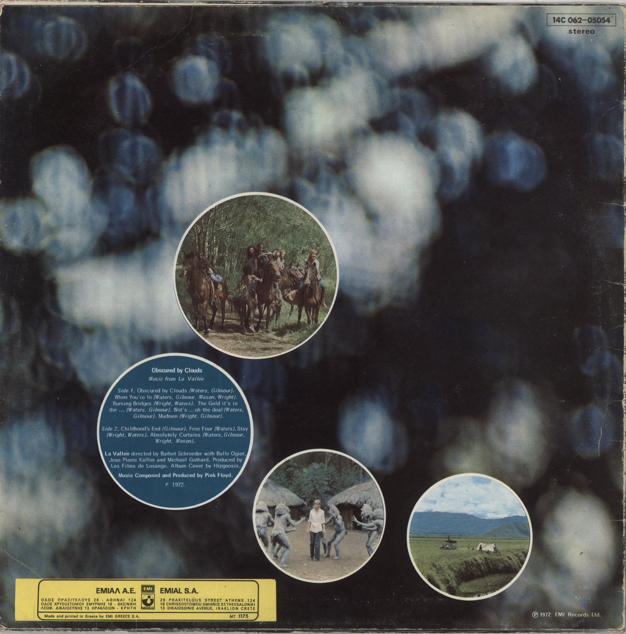 Pink Floyd Obscured By Clouds Greek Vinyl LP