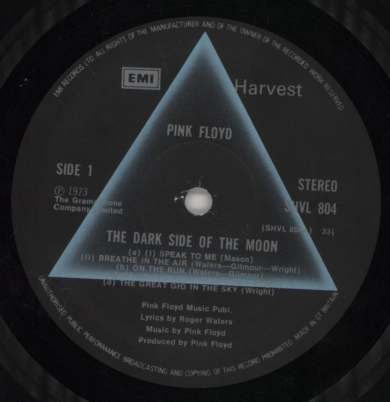 Pink Floyd The Dark Side Of The Moon - 5th + Posters/stickers UK Vinyl LP