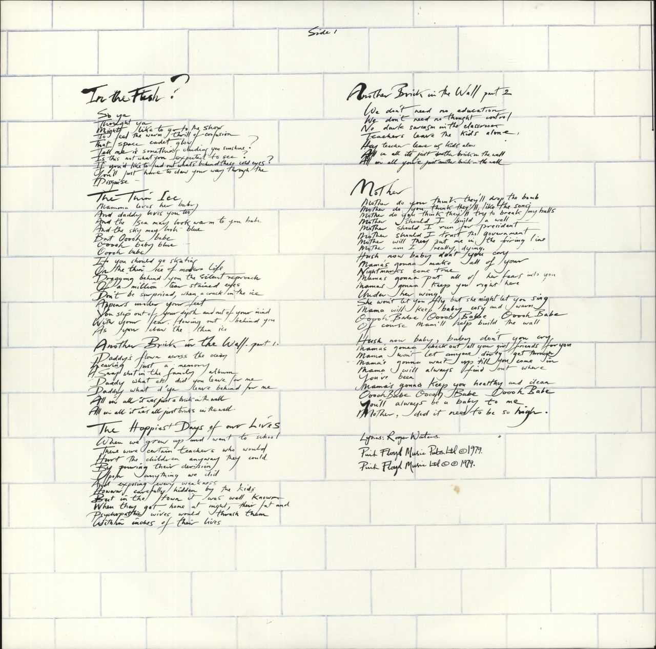Pink Floyd The Wall - 3rd UK 2-LP vinyl set