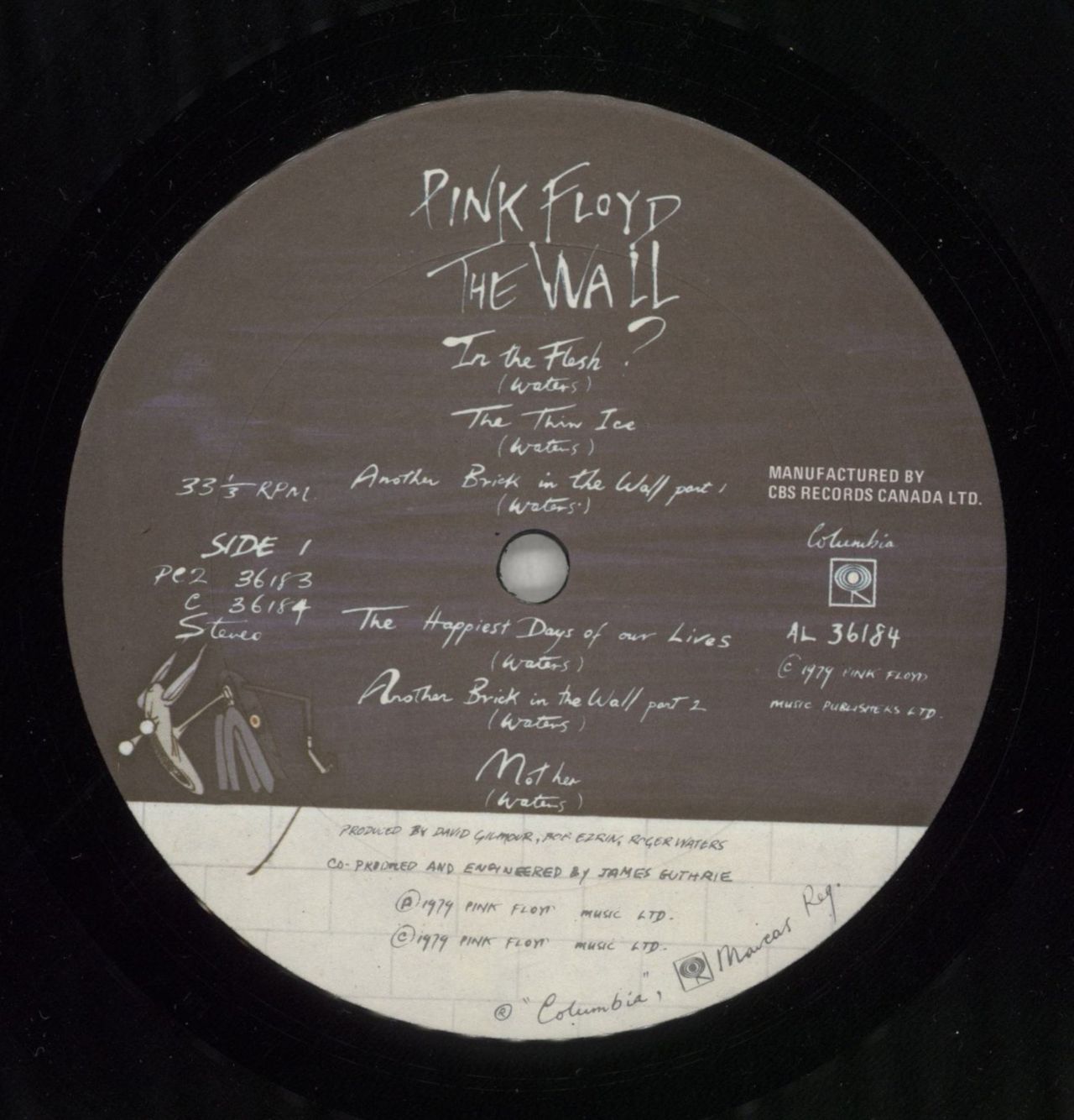 Pink Floyd The Wall - Shrink and Stickers Canadian 2-LP vinyl set