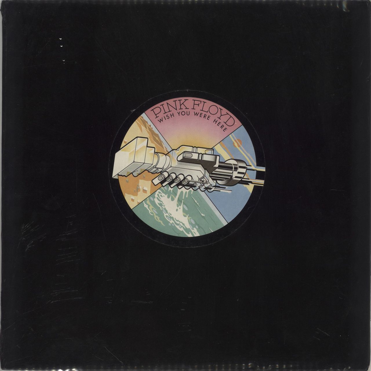 Pink Floyd Wish You Were Here - 1st (B) Complete + Shrink - EX UK Vinyl LP