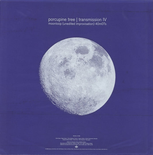 Porcupine Tree Transmission IV - Moonloop EP - Clear Vinyl UK Vinyl LP
