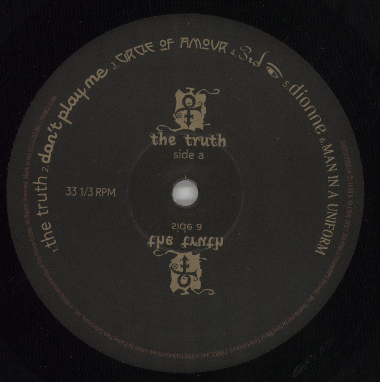 Prince The Truth - RSD 2021 - EX UK Vinyl LP
