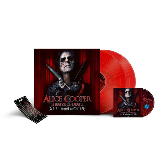ALICE COOPER - THEATRE OF DEATH : LIVE AT HAMMERSMITH 2009 (RED VINYL / 2LP / DVD / NUMBERED TICKET)