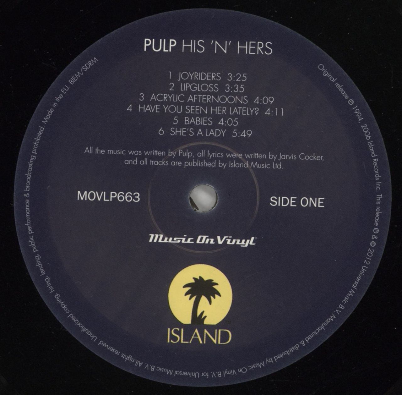 Pulp His 'N' Hers - 180gm - EX UK Vinyl LP