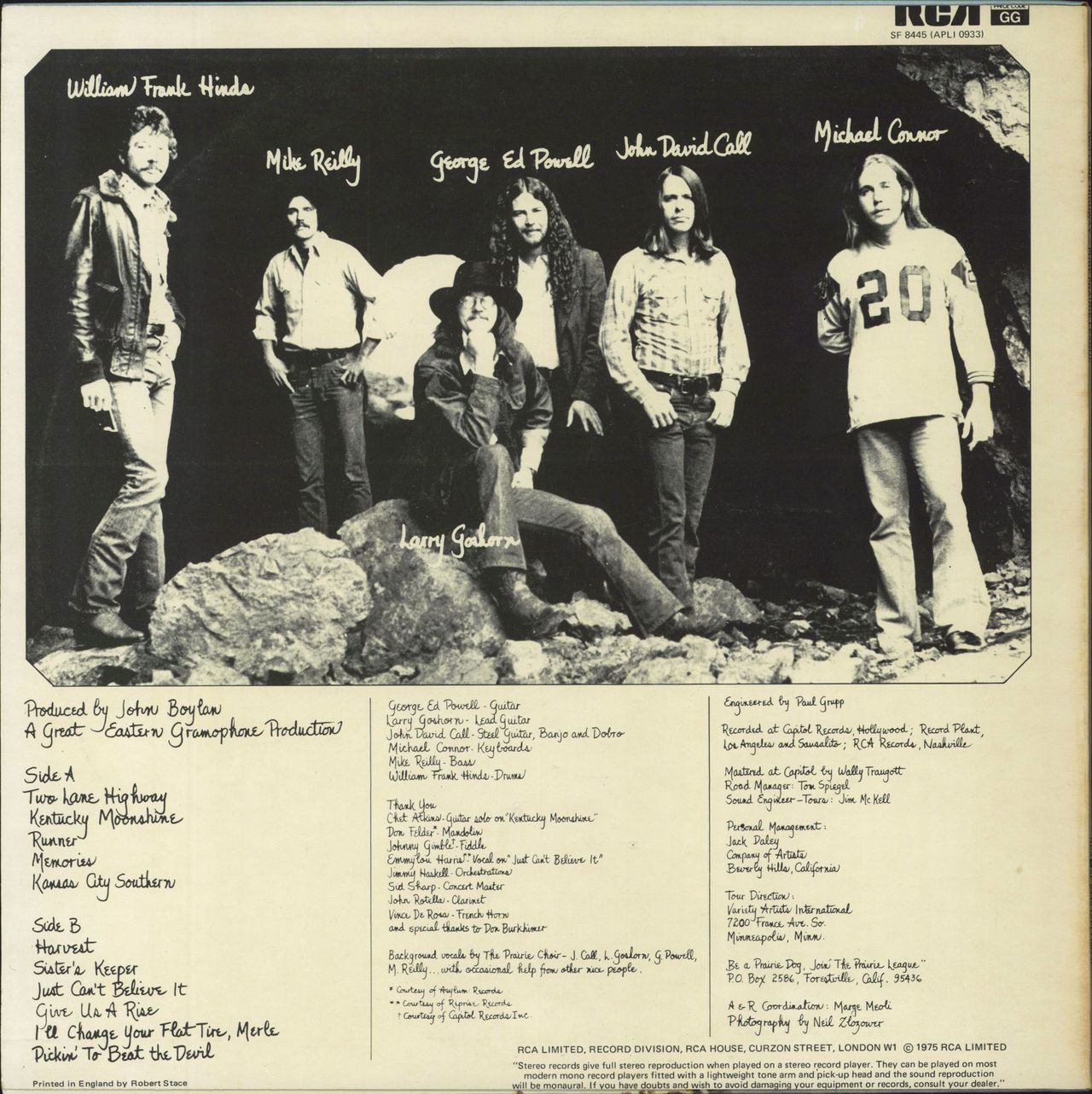 Pure Prairie League Two Lane Highway US Vinyl LP