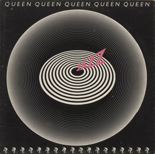 Queen Jazz - 1st + Detached Poster + Inner - VG UK Vinyl LP