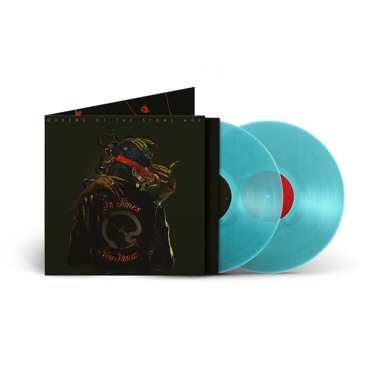 Queens of the Stone Age - In Times New Roman - Blue Vinyl LP Record
