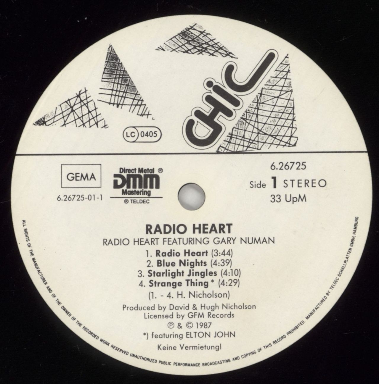 Radio Heart Radio Heart German Vinyl LP