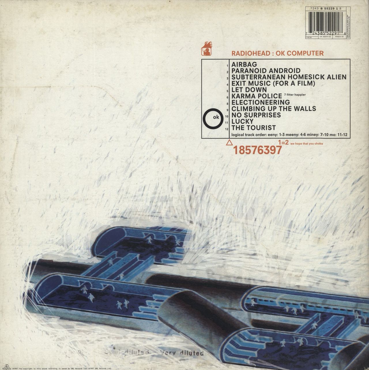 Radiohead OK Computer - 180gm - VG UK 2-LP vinyl set
