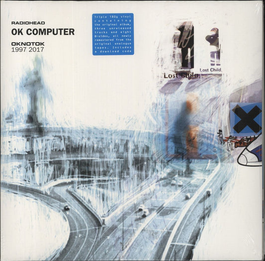 Radiohead OK Computer OKNOTOK 1997 2017 - Black Vinyl 180 Gram - Shrink UK 3-LP vinyl set