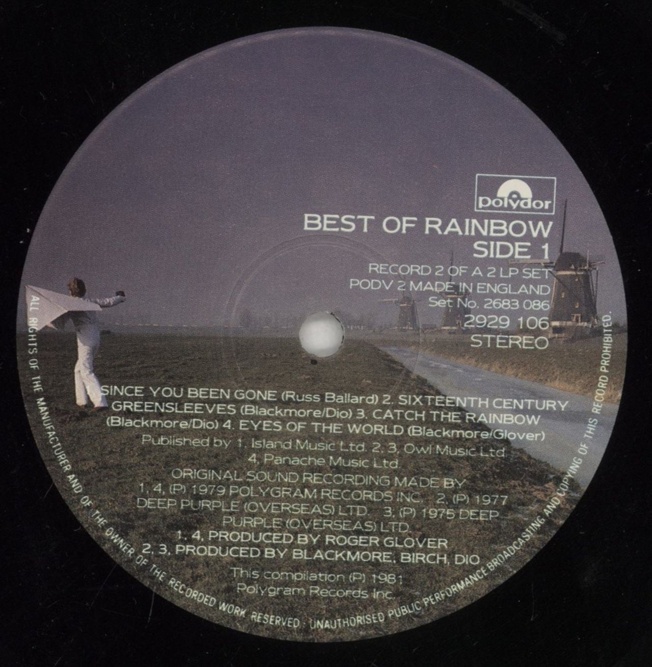 Rainbow The Best Of Rainbow - Merch Insert UK 2-LP vinyl set