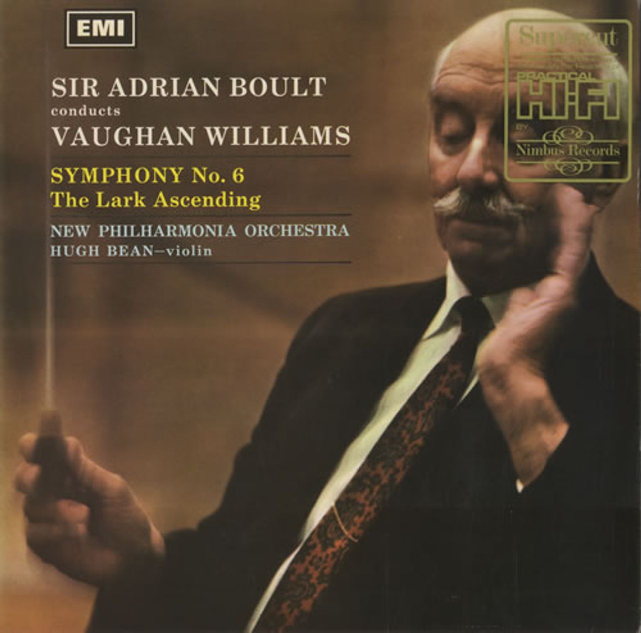 Ralph Vaughan Williams Symphony No. 6 - Nimbus Supercut UK Vinyl LP