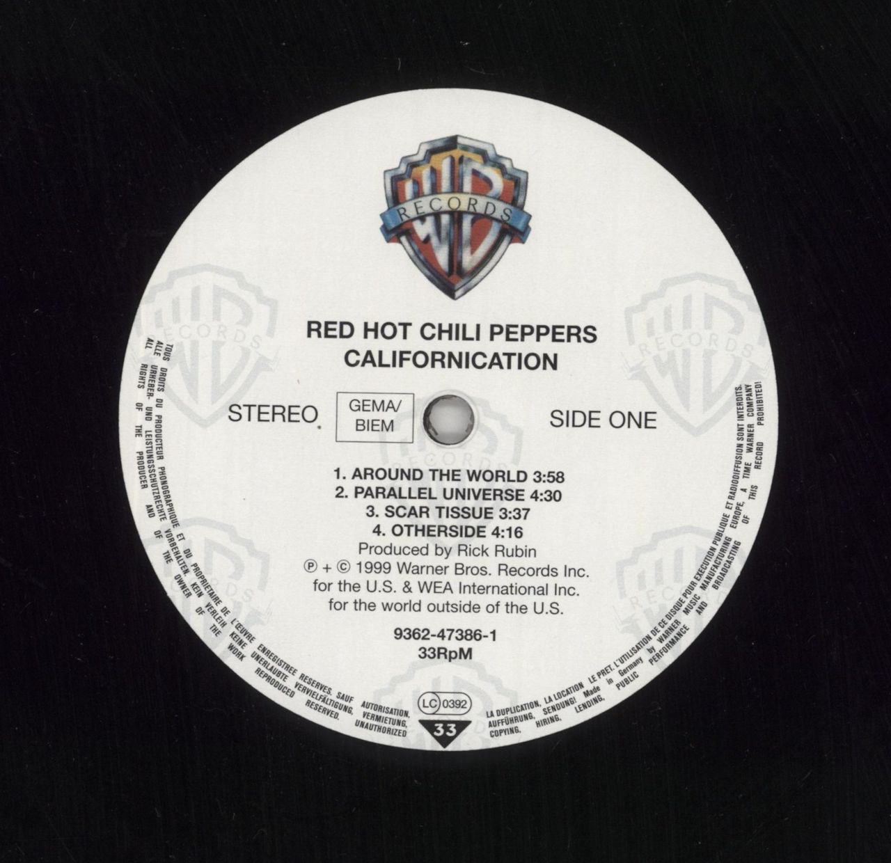 Red Hot Chili Peppers Californication - EX German 2-LP vinyl set