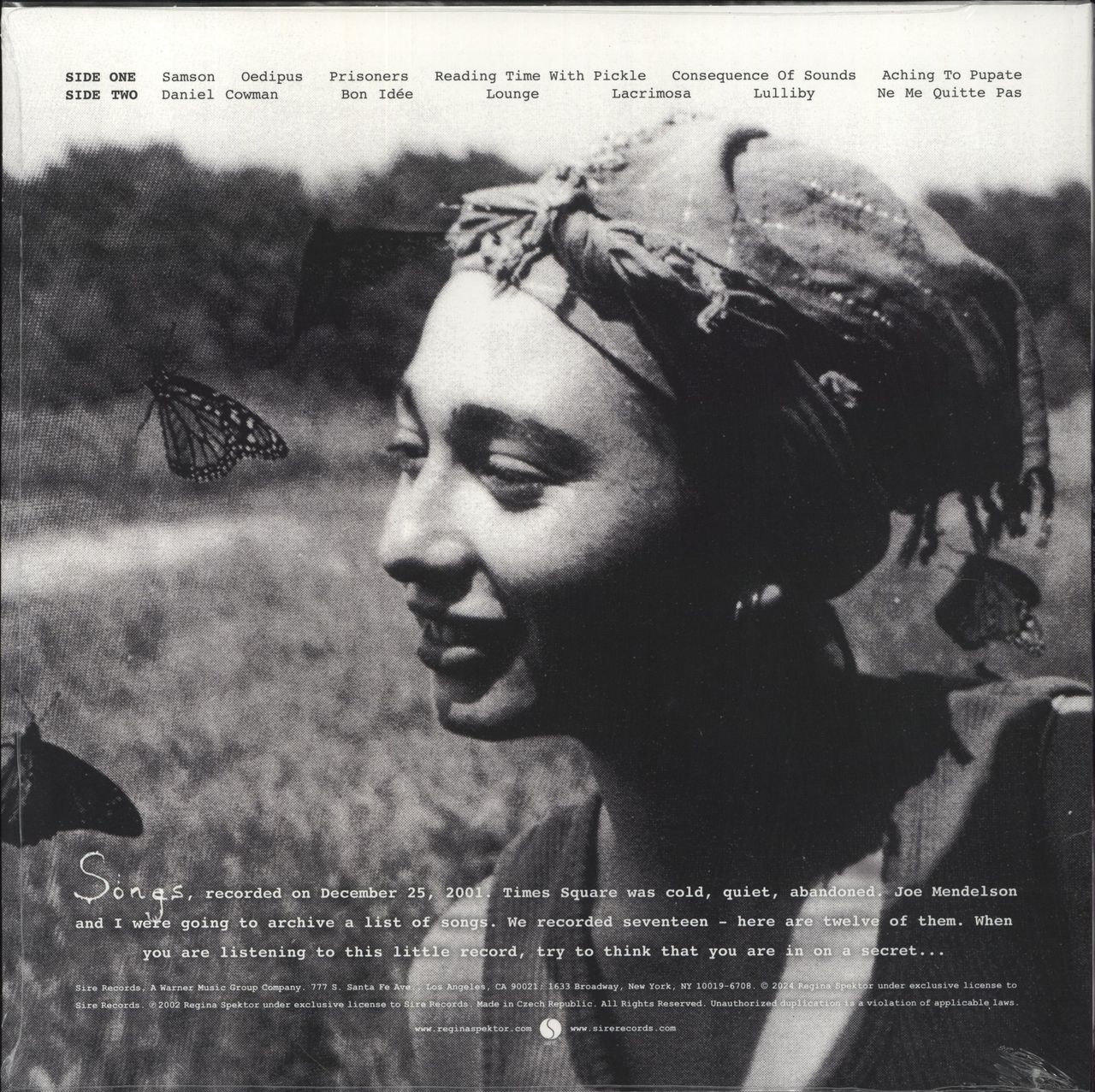 Regina Spektor Songs - Sealed US Vinyl LP