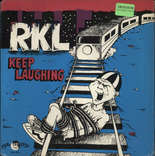 Rich Kids On LSD Keep Laughing - Blue Vinyl US Vinyl LP
