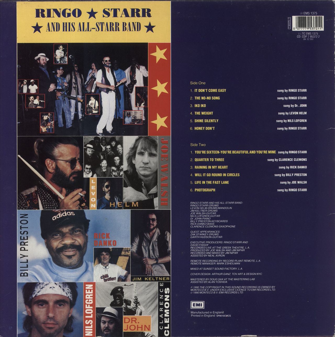 Ringo Starr Ringo Starr And His All-Star Band UK Vinyl LP