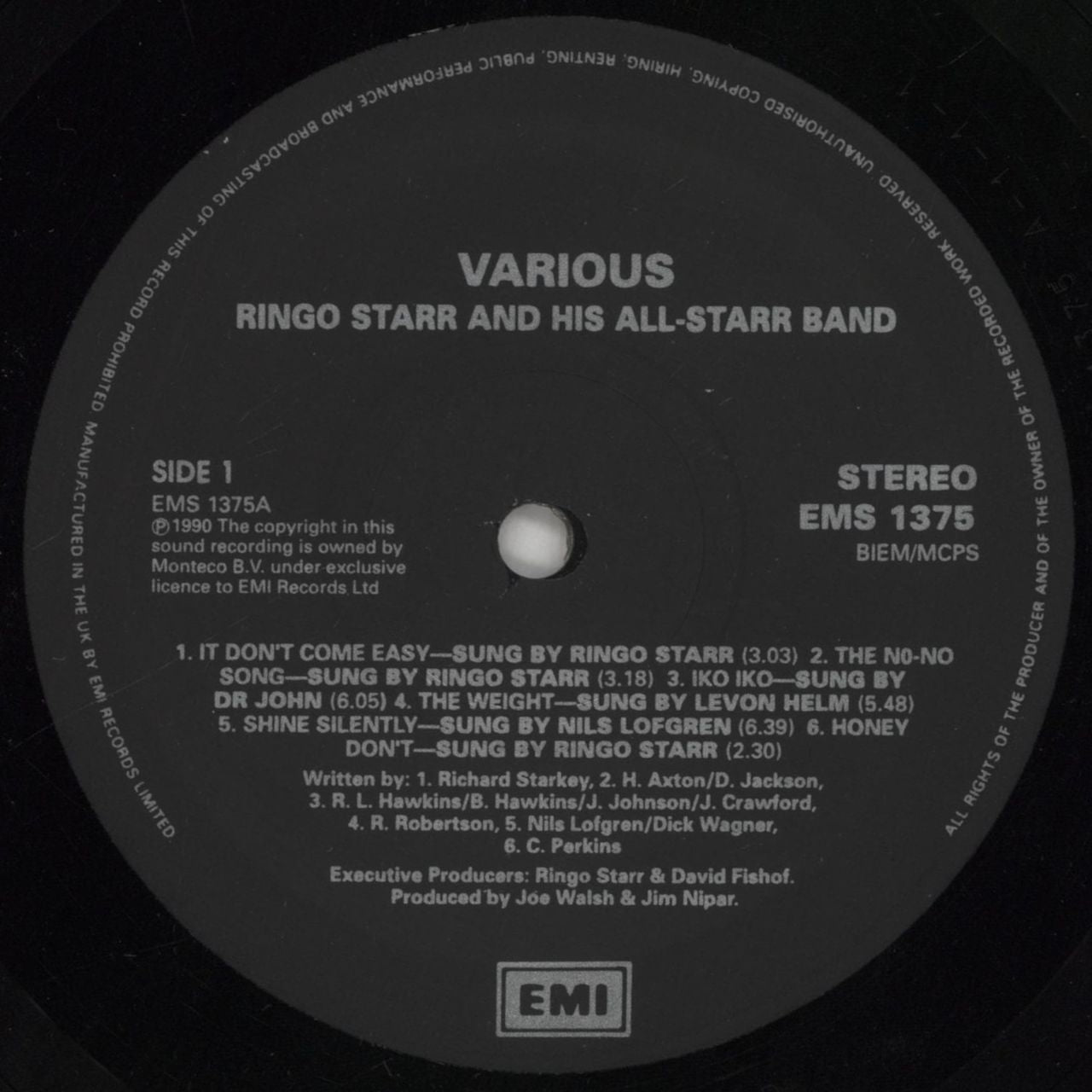 Ringo Starr Ringo Starr And His All-Star Band UK Vinyl LP