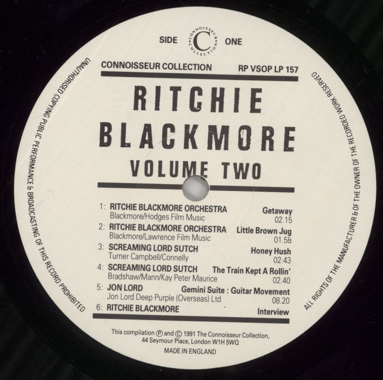 Ritchie Blackmore Rock Profile - Volume Two - VG UK 2-LP vinyl set