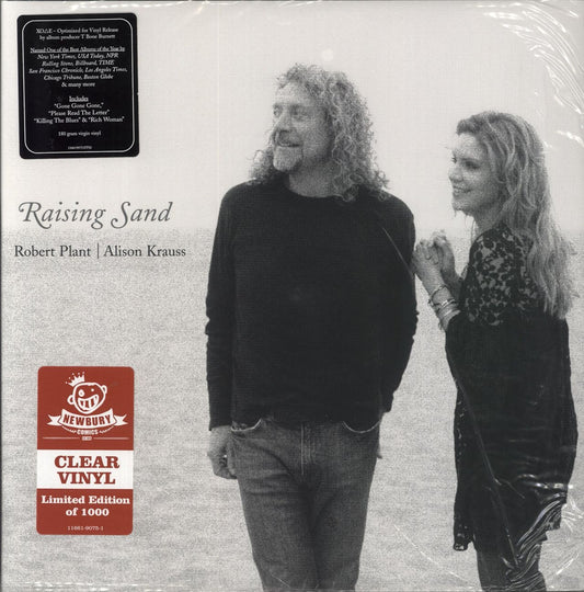 Robert Plant & Alison Krauss Raising Sand - 180gm Clear Vinyl US 2-LP vinyl set