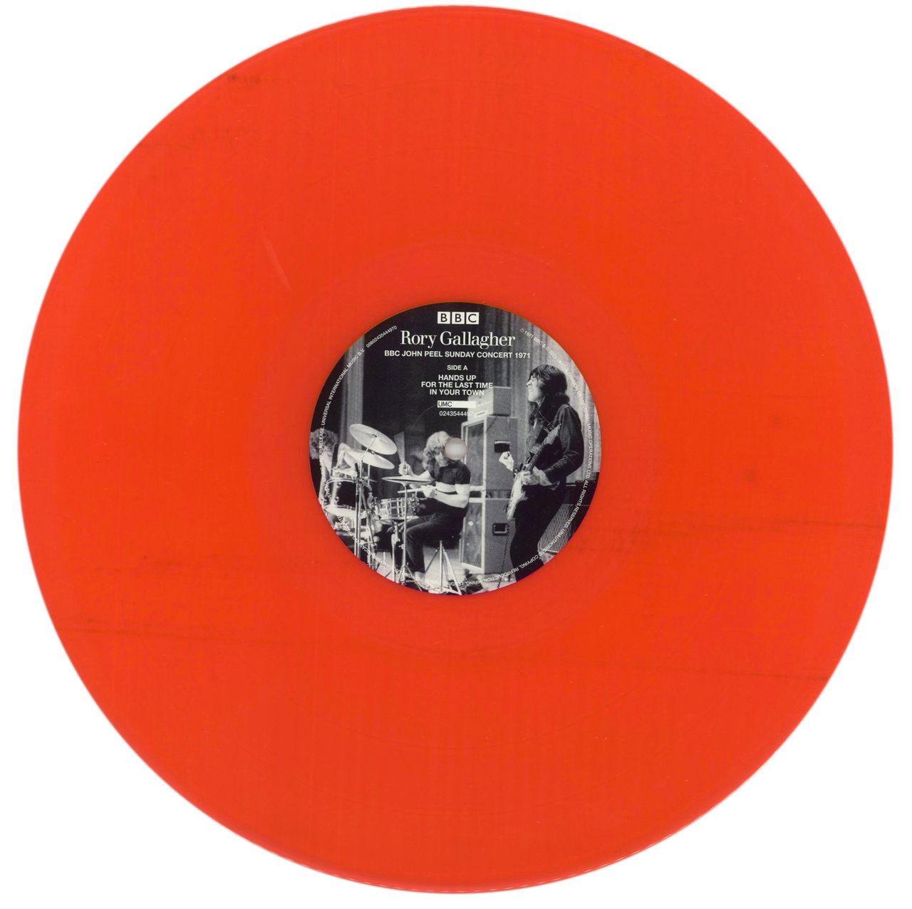 Rory Gallagher BBC John Peel Sunday Concert 1971 - 180gm Orange Vinyl UK Vinyl LP