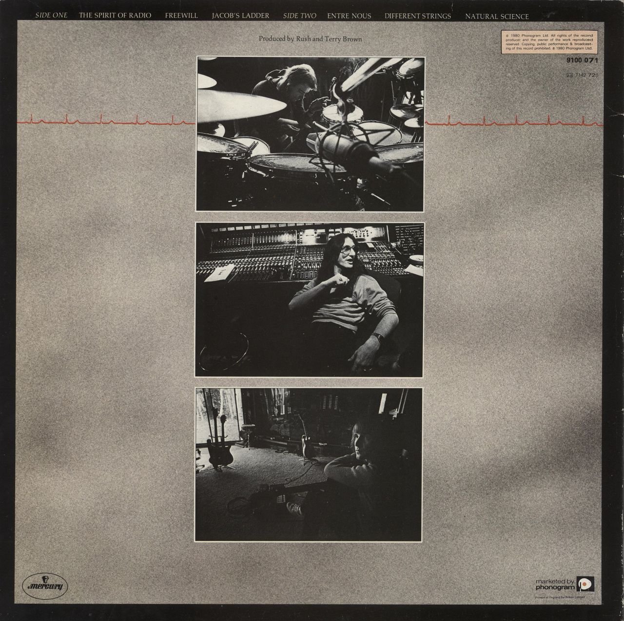 Rush Permanent Waves - Gold Star Stamp UK Vinyl LP