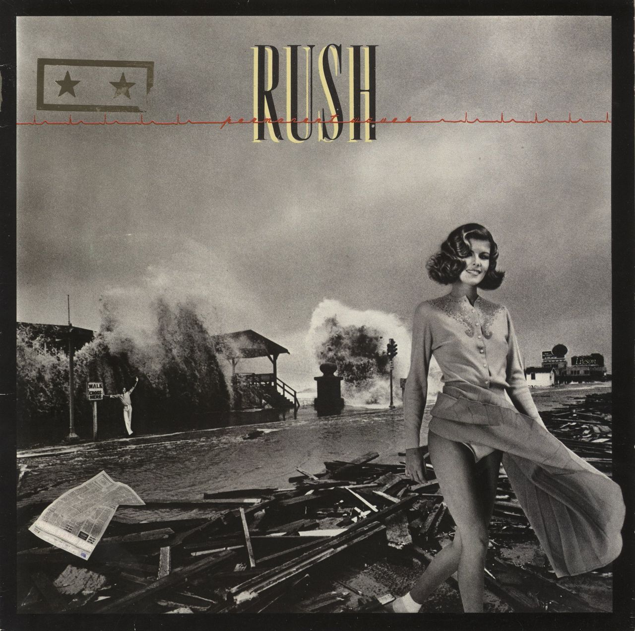 Rush Permanent Waves - Gold Star Stamp UK Vinyl LP
