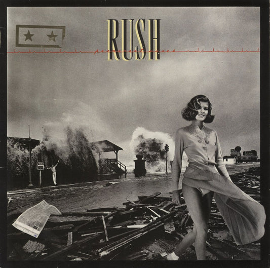Rush Permanent Waves - Gold Star Stamp UK Vinyl LP