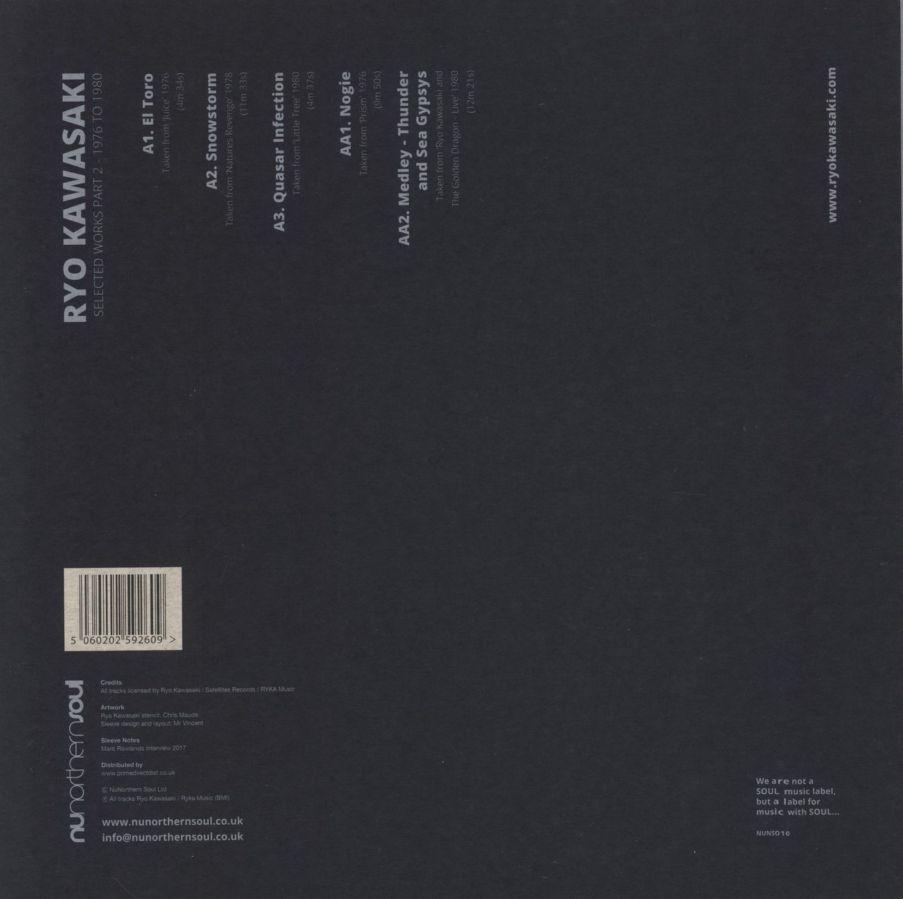 Ryo Kawasaki Selected Works 1979 To 1983 + Part 2 - 1976 To 1980 UK 2-LP vinyl set