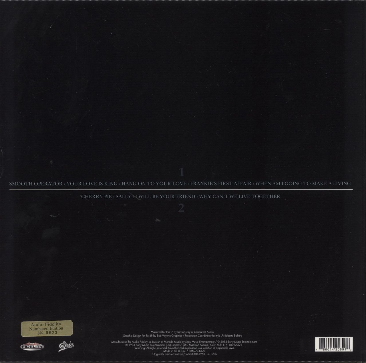 Sade Diamond Life - 180 Gram Vinyl US Vinyl LP
