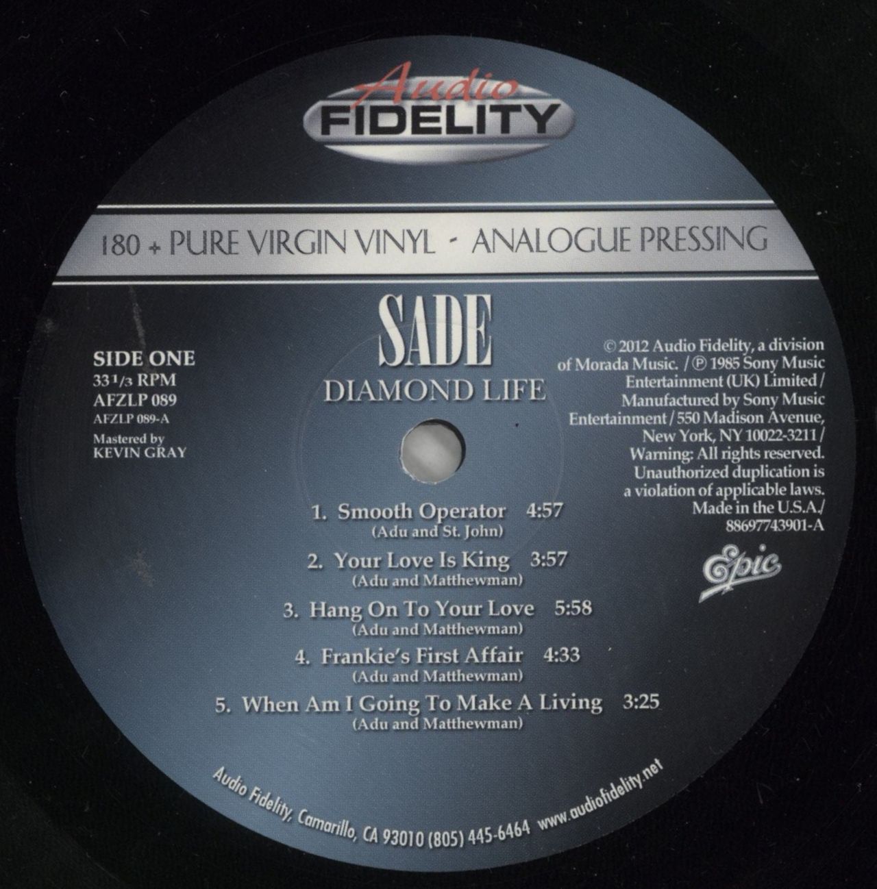 Sade Diamond Life - 180 Gram Vinyl US Vinyl LP
