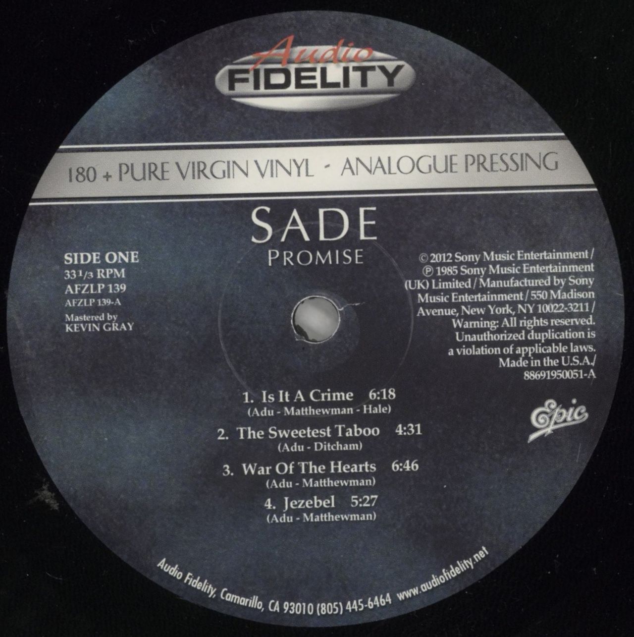 Sade Promise - 180 Gram Vinyl US Vinyl LP