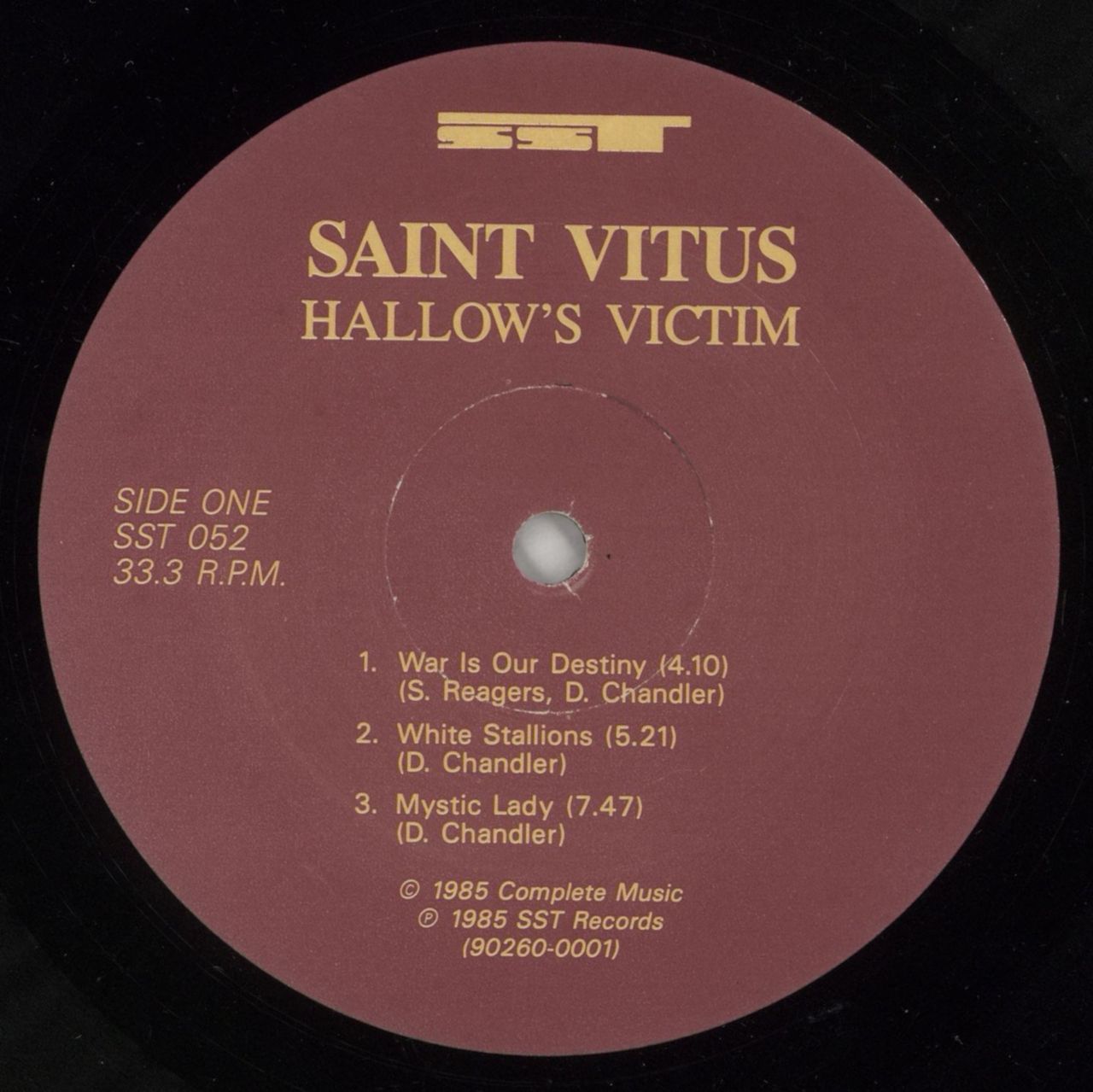 Saint Vitus Hallow's Victim US Vinyl LP