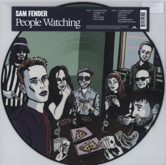 Sam Fender People Watching - Neal Fox Artwork Picture Disc + Autographed Lyric Print UK Picture disc LP