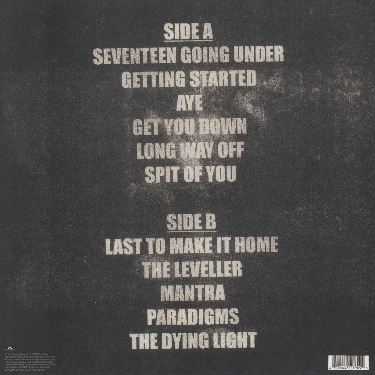 Sam Fender Seventeen Going Under - Pink Edge Glow Vinyl UK Vinyl LP