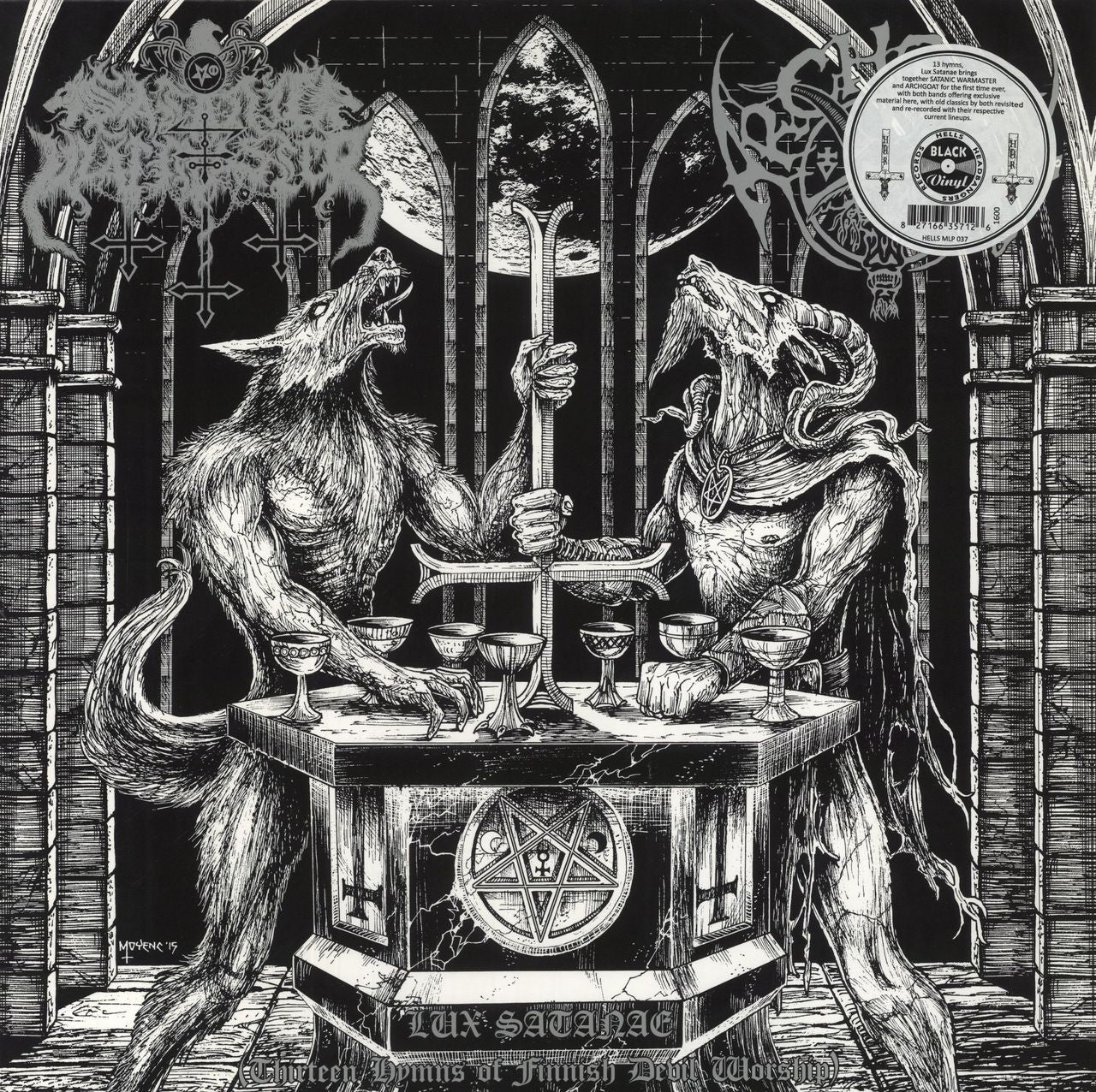 Satanic Warmaster Lux Satanae (Thirteen Hymns Of Finnish Devil Worship) US Vinyl LP