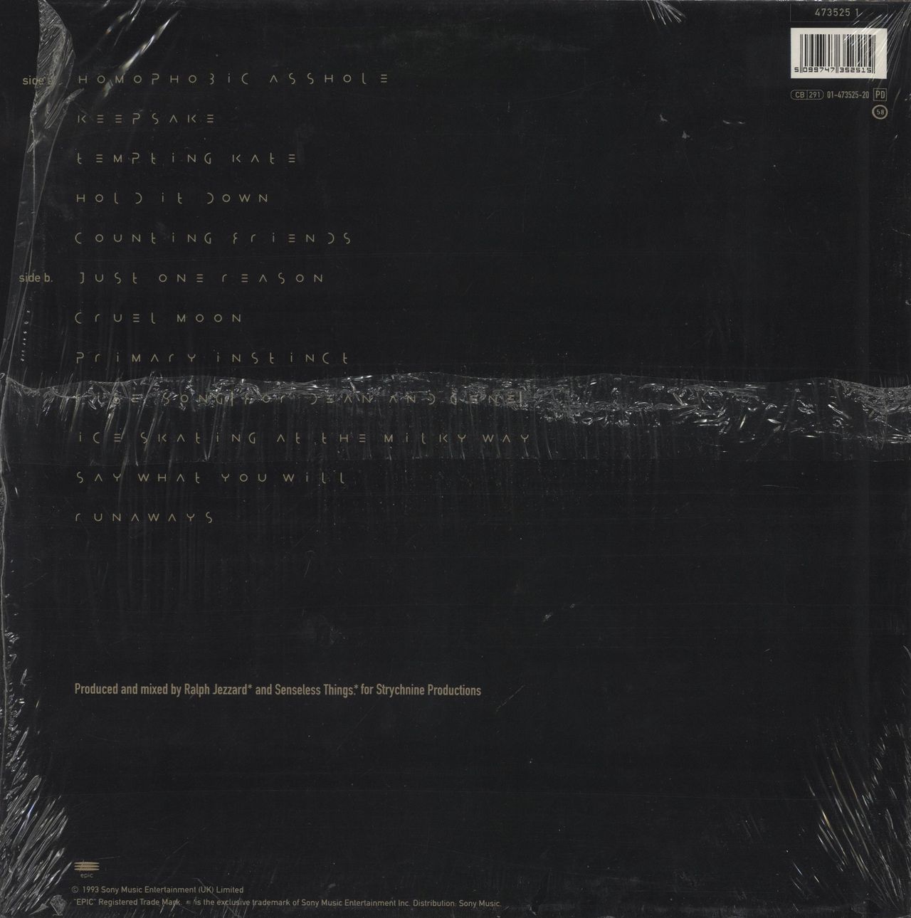 Senseless Things Empire Of The Senseless - Shrink UK Vinyl LP
