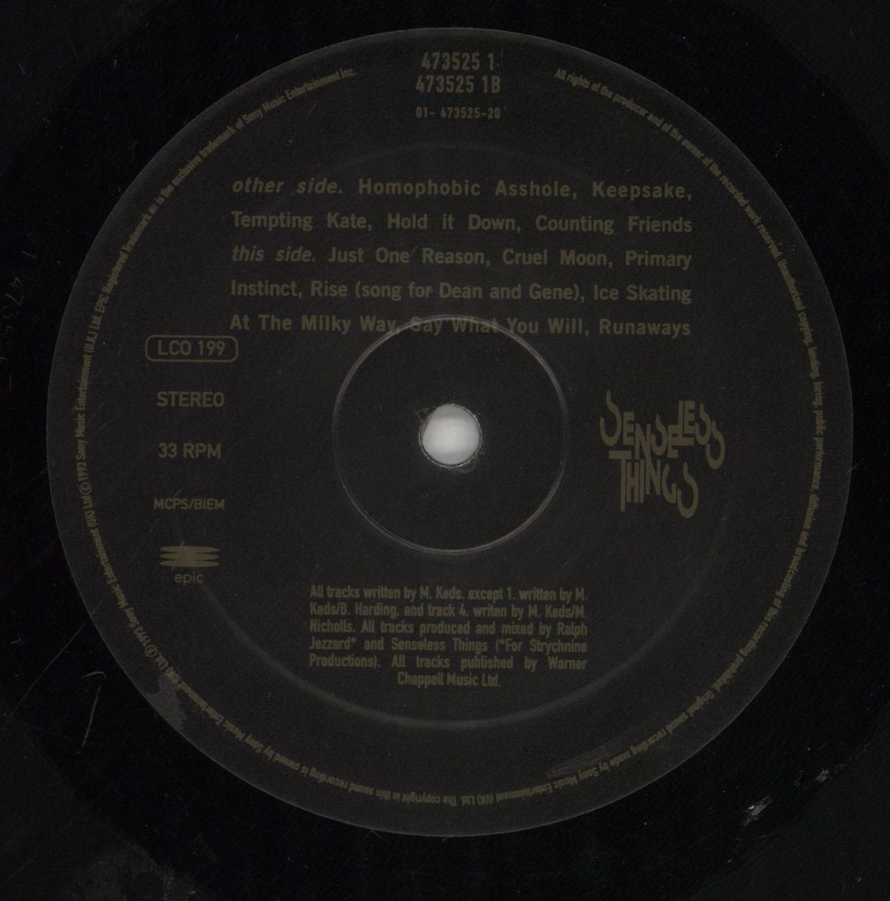 Senseless Things Empire Of The Senseless - Shrink UK Vinyl LP