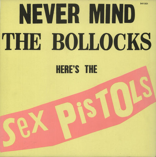 Sex Pistols Never Mind The Bollocks - Yellow & Pink Non Laminated French Vinyl LP