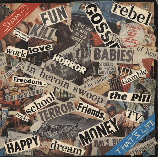 Sham 69 That's Life + Poster - Hypesticker - VG UK Vinyl LP