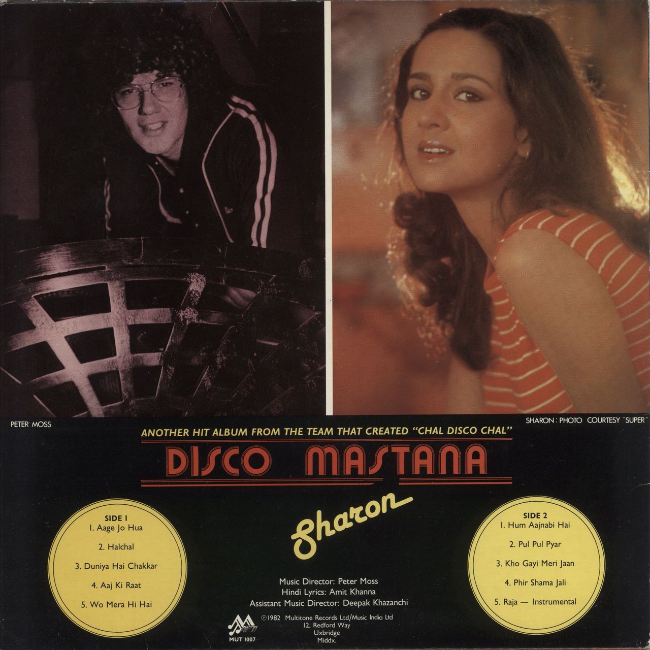 Sharon Prabhakar Disco Mastana UK Vinyl LP