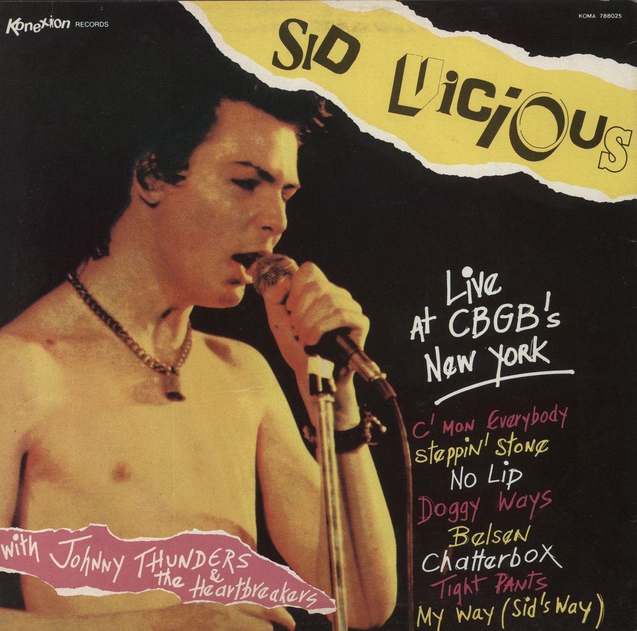 Sid Vicious Live At CBGB's New York Belgian Vinyl LP