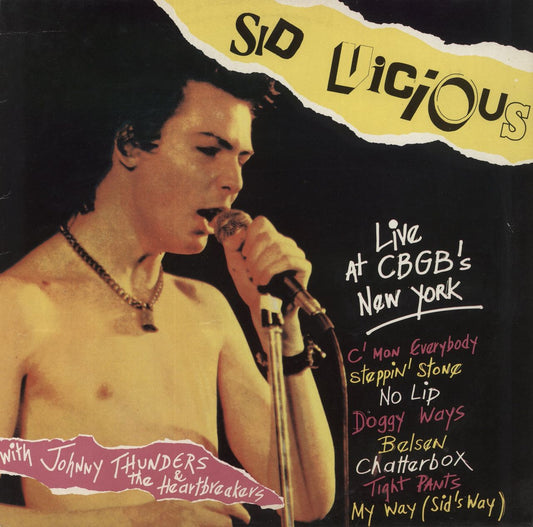 Sid Vicious Live At CBGB's New York Belgian Vinyl LP