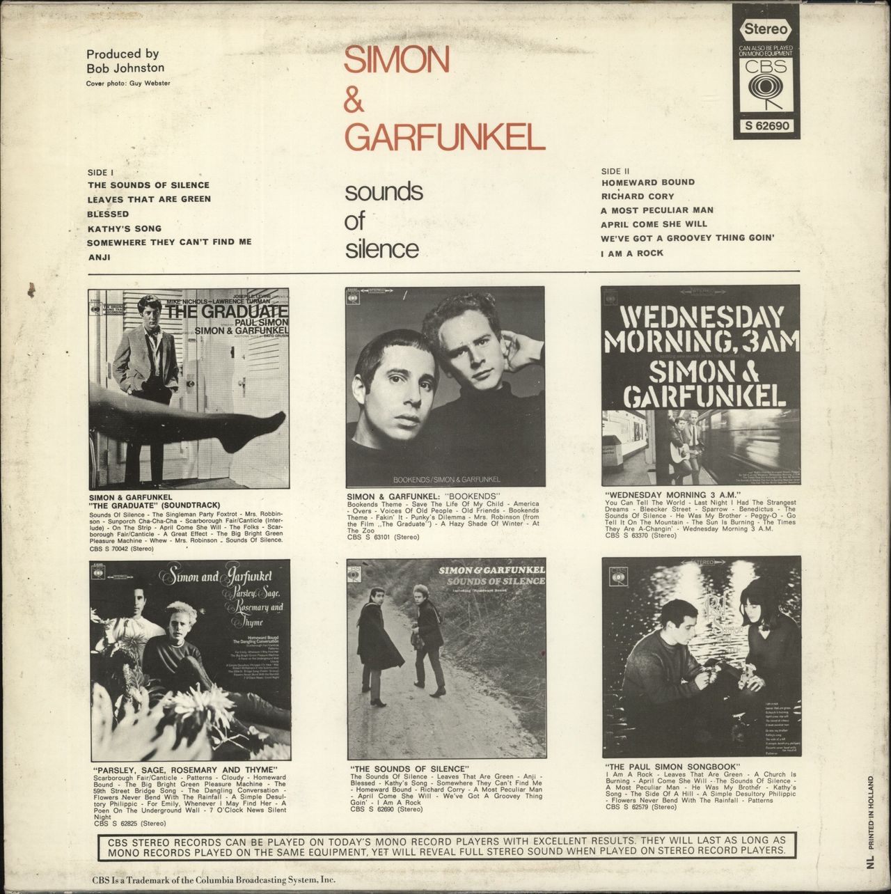 Simon & Garfunkel Sounds Of Silence Dutch Vinyl LP